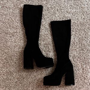 Black High Heel Boots